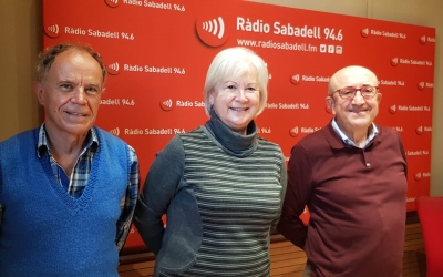 Representants de Càritas i Mans Unides/ Ràdio Sabadell